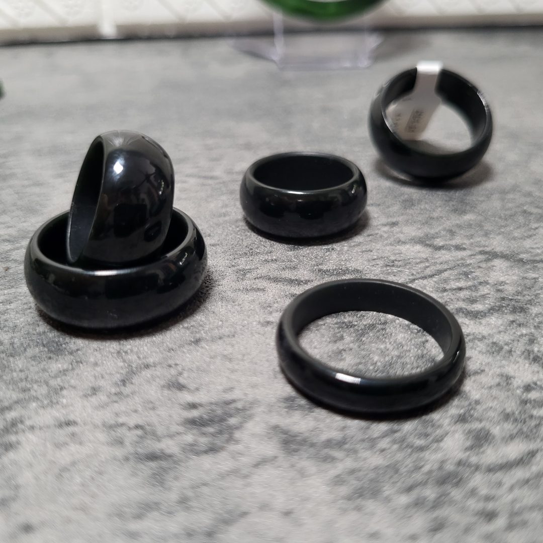 Black Jade Rings